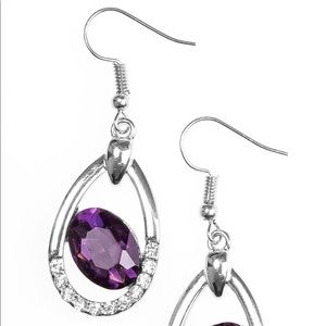 Purple rain earrings